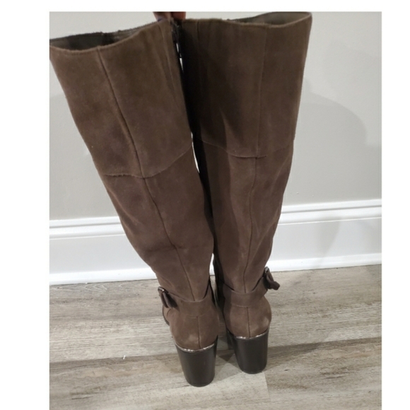 Bandolino Ollia Suede Block Boot SZ 10 - Picture 2 of 8